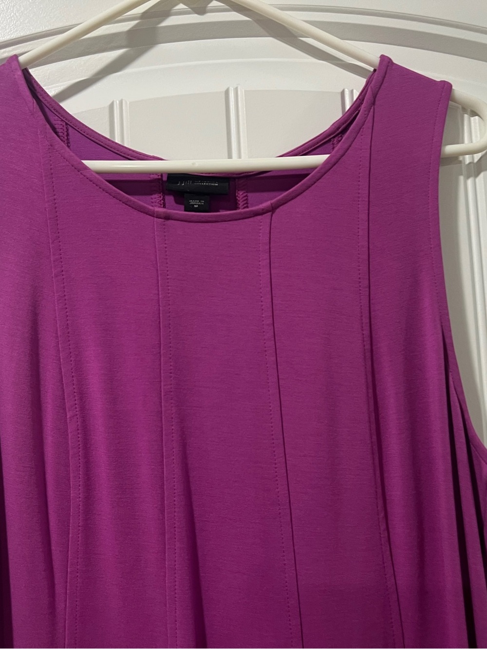 J Jill Sleeveless Fuchsia Maxi Dress size medium - Picture 4 of 7